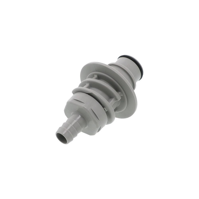 HFCD42612 Valved Panel Mount Hose Barb Coupling Insert 3/8 ID Barb