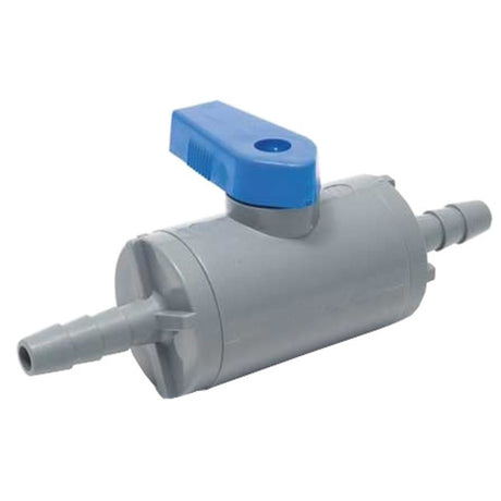 SMC Inline Ball Valve PVC Barb - 1/4 ID Barb x 1/4 ID Barb