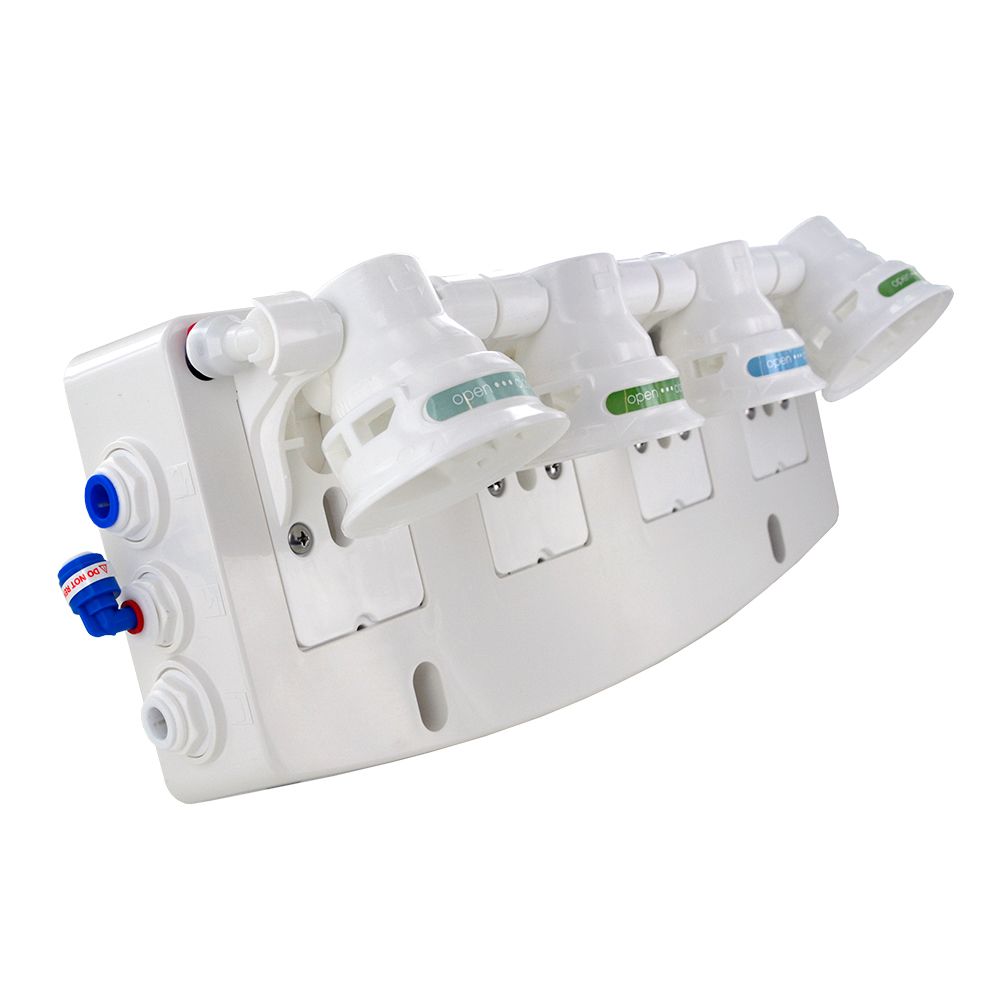 Aqua Flo QCRO 4 Stage Manifold with Flow Control Stem Elbow Fitting