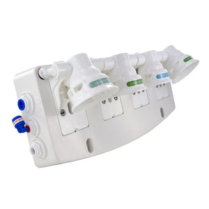 Aqua Flo QCRO 4 Stage Manifold with Flow Control Stem Elbow Fitting