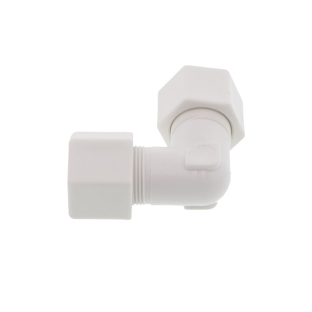JACO 50-10-P-PG Polypropylene Union Elbow 5/8 OD Tube x 5/8 OD Tube