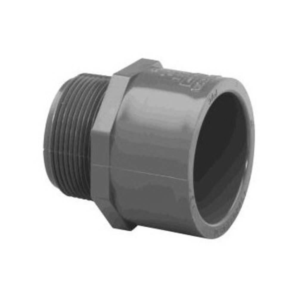 Schedule 80 PVC Bushing 2" MPT x 2" Slip