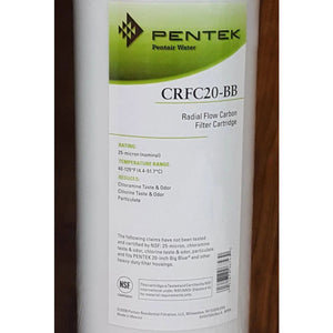 Pentek 155967-43 CRFC20-BB Radial Flow Cartridge 20 mic Filter Everpure Compatible CC1E