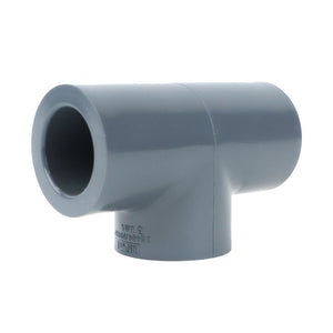 Schedule 80 PVC Tee 1/2" Socket x Socket x FPT