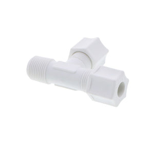 JACO 75-6-6-P-O Polypropylene Male Run Tee 3/8 OD Tube x 3/8 MPT