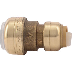 SharkBite® UIP4008 Push-to-Connect Brass PVC Transition Coupling - 1/2" PVC x 1/2" CTS