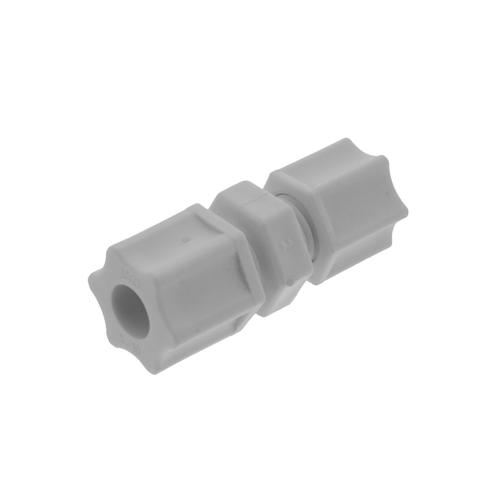 JACO 15-5-4-P-O Polypropylene Reducing Union 5/16 OD Tube x 1/4 OD Tube