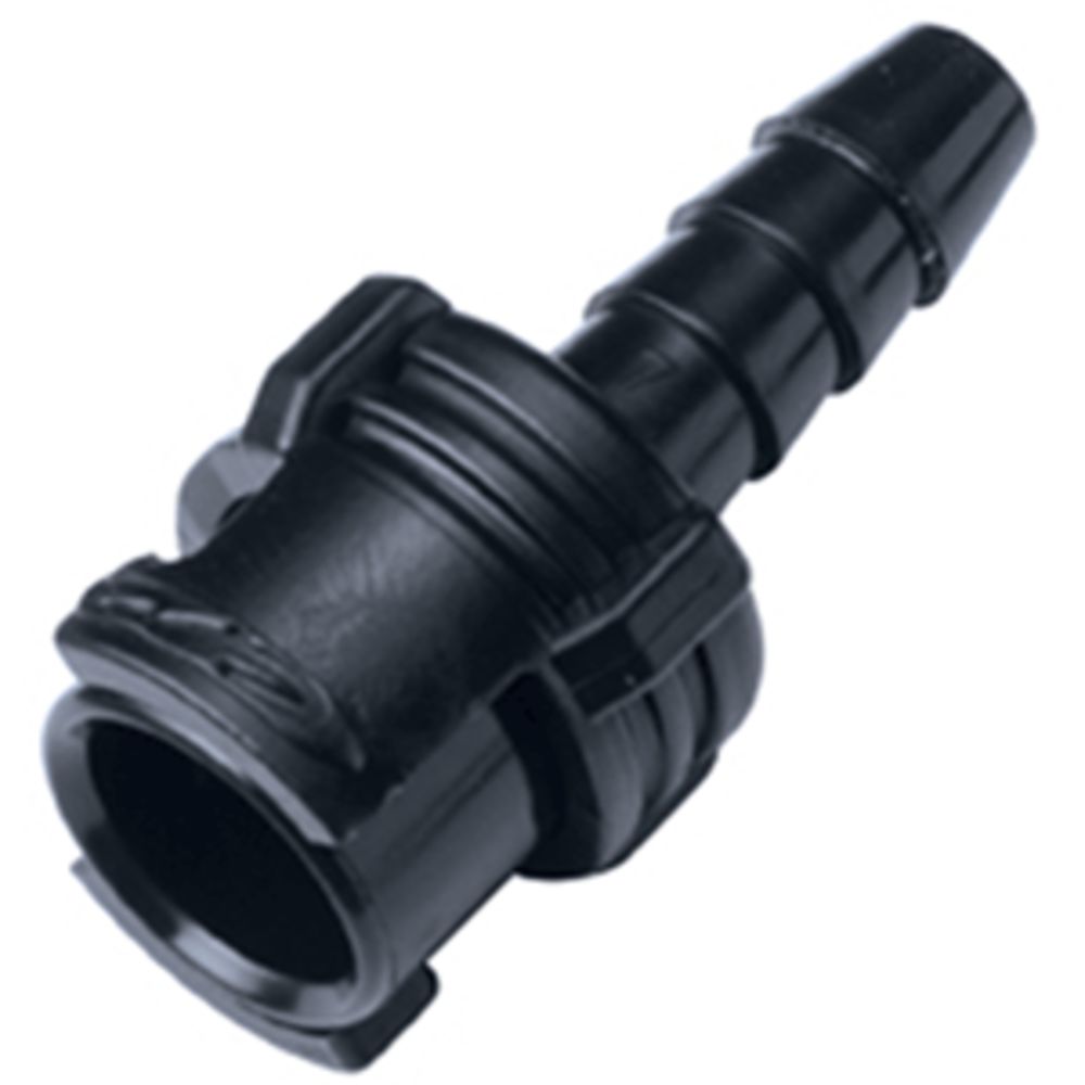 SMF02MBLK Non-Valved Inline Coupling Body 1/8 Hose Barb