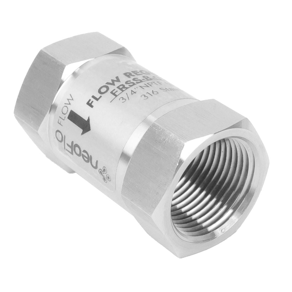 neoFlo Stainless Steel  Flow Control 8 GPM 316ss 3/4 FPT