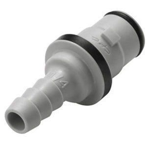 NS2D220412 Valved In-Line Hose Barb Coupling Insert 1/4 ID Barb