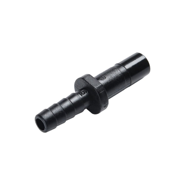 NeoFit - Acetal Black Stem Barb Connector 1/4" stem x 3/16" barb