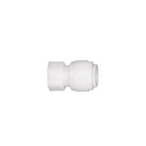 NeoFit - Acetal Natural White Female Adapter 1/4" tube x 1/4"NPTF - Flat Type