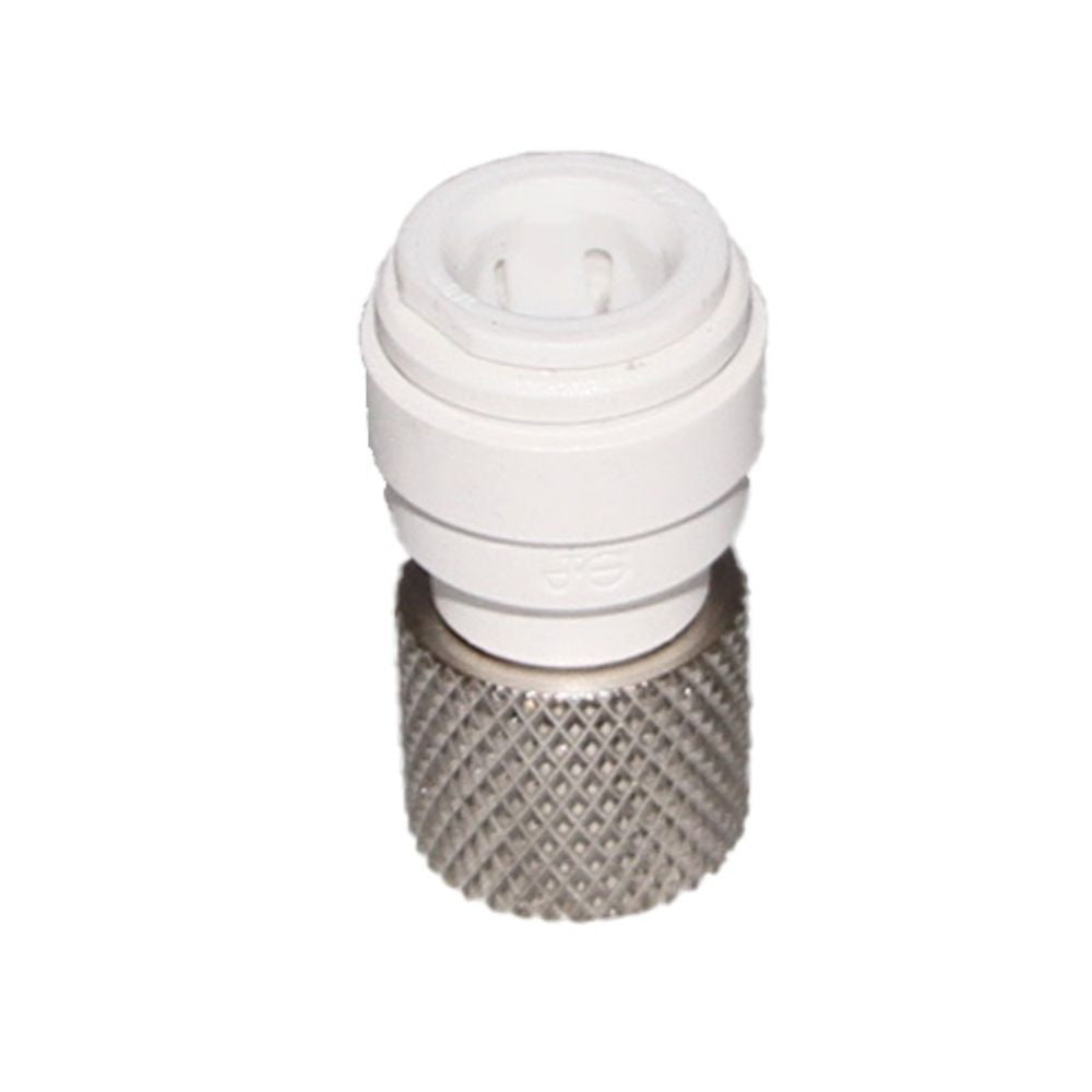 John Guest 3/8" x 9/16"-24" [UNEF] Female Connector - White