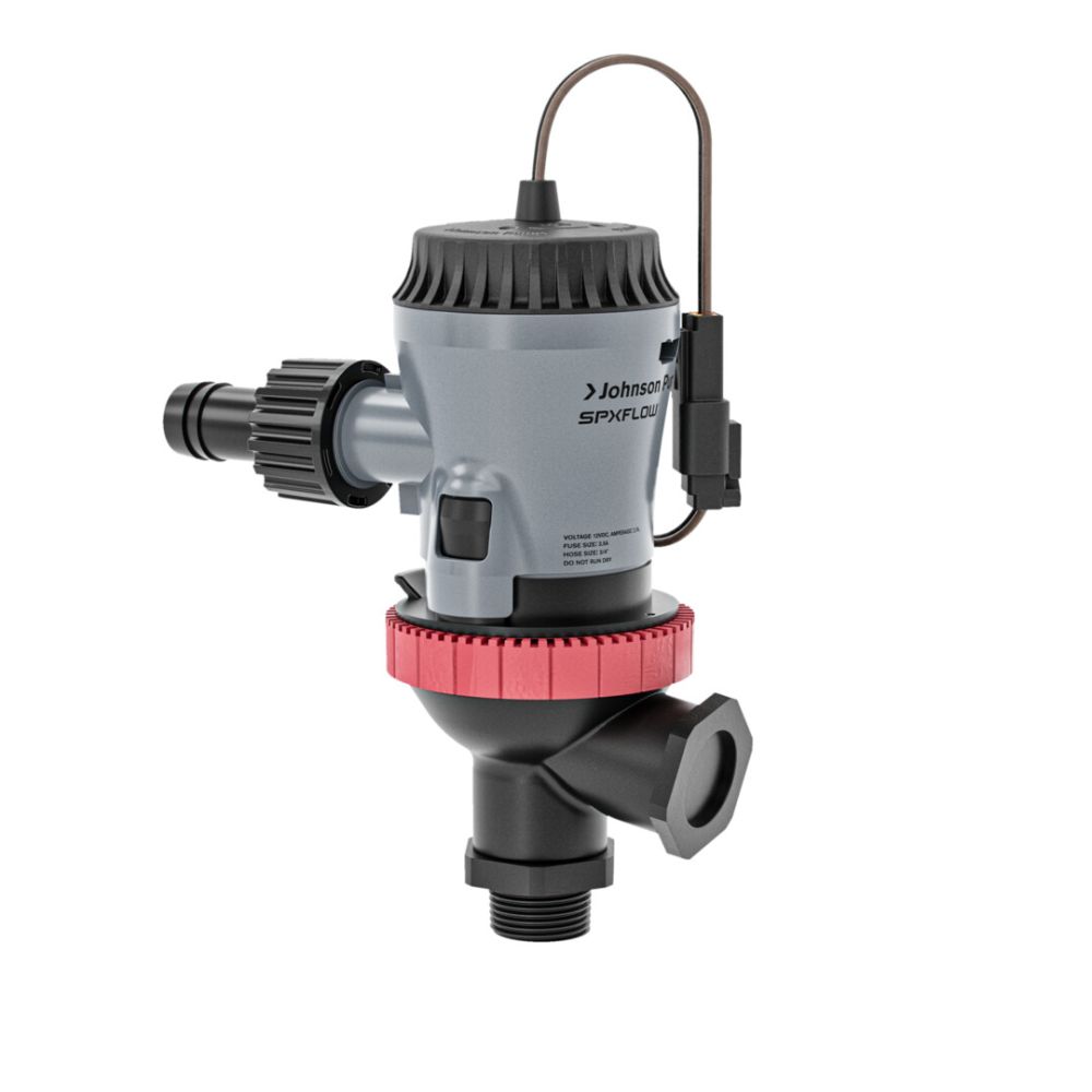 Johnson Pump - Aqua Twinport Aerator Pump Flex Mount 800GPH 12V