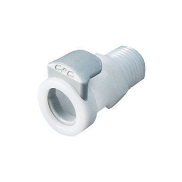 1/4 BSPT Non-Valved  Acetal [POM] Coupling Body