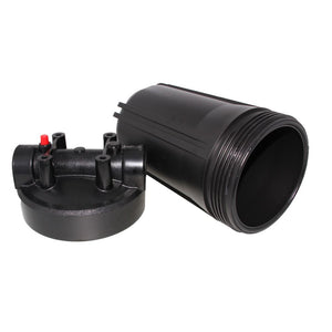 10" Neo-Pure Big Flow Filter Housing Black Cap/Black Sump with Pressure Relief 1"