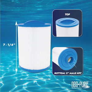 Neo-Pure PS-730-DB Pool and Spa Filter 7" x 7-1/4"