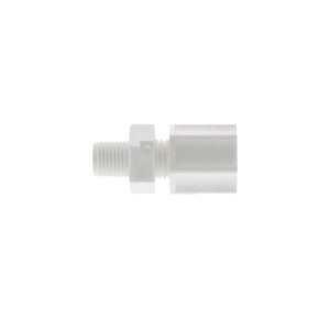 JACO 10-4-2-P-PG Polypropylene Male Connector 1/4 OD Tube x 1/8 MPT
