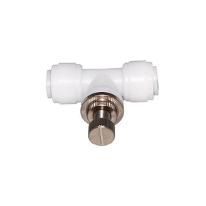 NeoFit - Acetal Natural White Flow Control Union Connector 1/4" tube