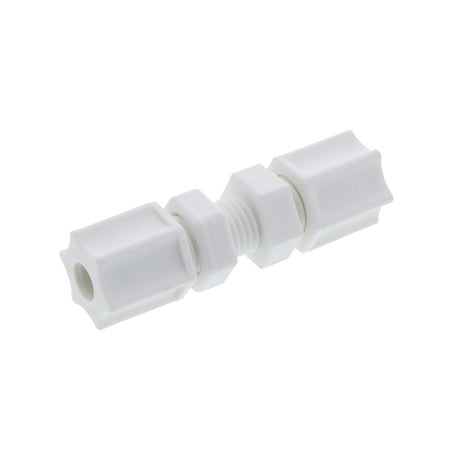 JACO 20-4-P-PG Polypropylene Bulkhead Union 1/4 OD Tube x 1/4 OD Tube
