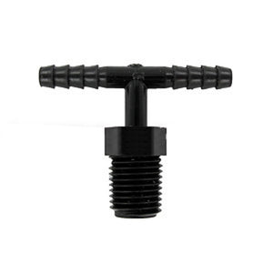 Barb Tee x Male Branch - 3/16 ID x 1/4 MNPT