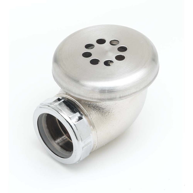 T&S Brass 011356-45 Overflow Head Assembly, Chrome Plated Brass Body & SS Strainer