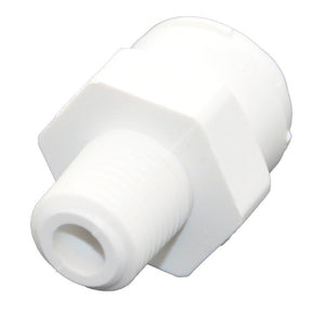 NeoFit - Polypropylene Natural White Male Connector- 1/4"tube OD x 1/4"NPTF