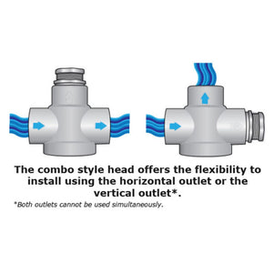 Rusco Chemically Resistant Spin Down Filter Combo Style 1-1/2" PE - 1000 Mesh [15 micron]