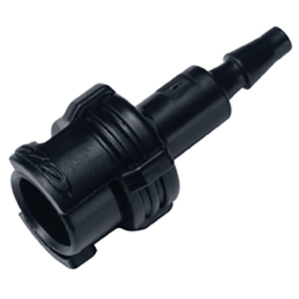 SMFD01MBLK Valved Inline Hose Barb Black Coupling Body 1/16 ID Barb