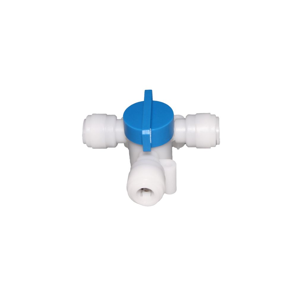 NeoFit - Acetal Natural White Tee Valve 3/8"tube