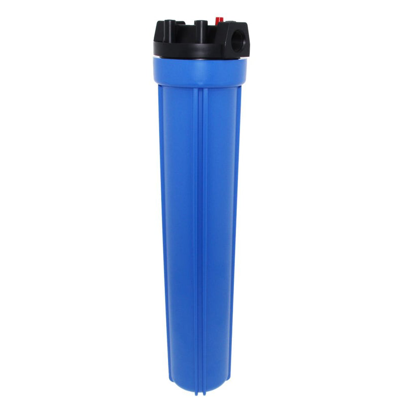 20" Neo-Pure Standard Water Filter Housing Black/Blue with Pressure Relief - 3/4" FPT