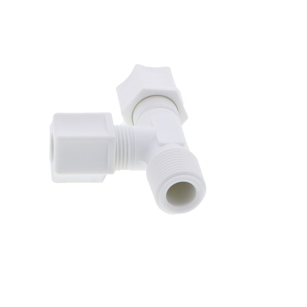 JACO 75-6-6-P-O Polypropylene Male Run Tee 3/8 OD Tube x 3/8 MPT