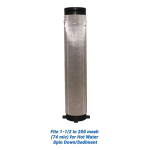 Rusco/Vu-Flow Hot Water Filter Screens for Spin-Down/Sediment Filters - Fits 3/4 in 60 mesh [254 mic] for Hot Water Spin Down/Sediment