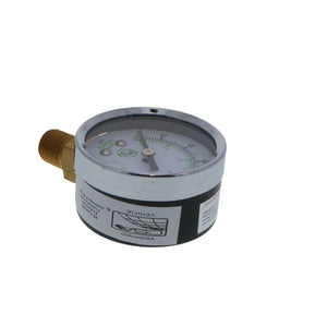 Water Pressure Gauge, Lower Mount, Lead-Free 0-160 PSI