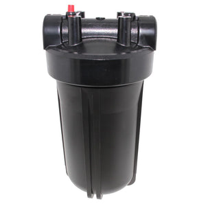 10" Neo-Pure Big Flow Filter Housing Black Cap/Black Sump with Pressure Relief 1"