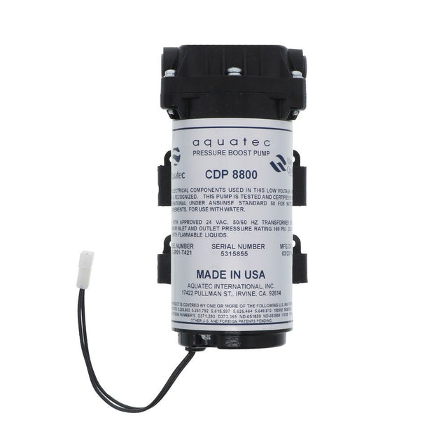 Aquatec CDP 8800 Pressure Boost Pump 8852-2P01-T421 160 PSI Bypass, 3/8 JG, 24 VAC