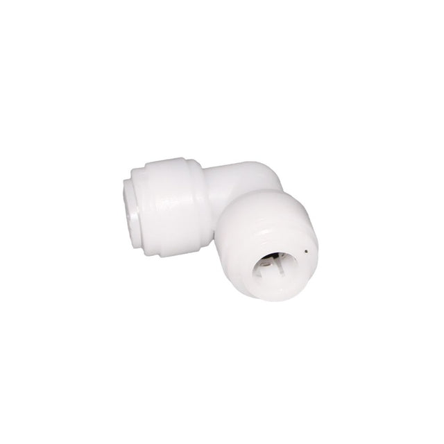 NeoFit - Acetal White Union Elbow 8mm [5/16"] tube x 1/4" tube