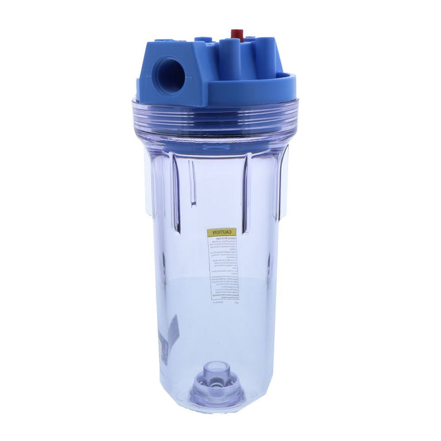 Pentek 150071 10 Standard Water Filter Housing Blue/Clear w/ PR - 3/4" FPT