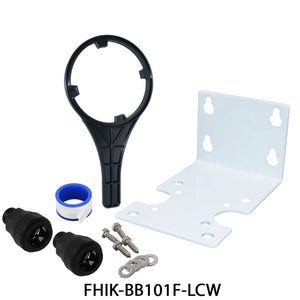 Big Flow Single Housing Install Kit - White Bracket