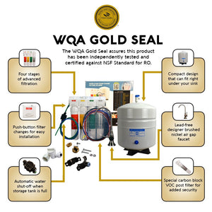 Watts Premier 531417 RO Pure Plus Reverse Osmosis System 50 gpd