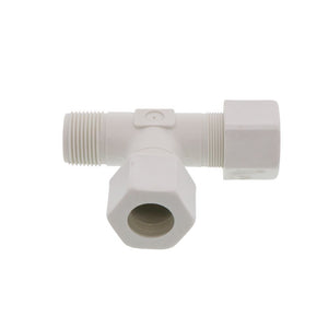 JACO 75-12-12-P-PG Polypropylene Male Run Tee 3/4 OD Tube x 3/4 MPT