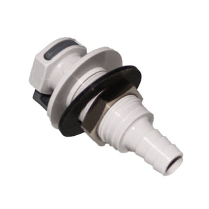 EFCD16612 Valved Panel Mount Hose Barb Coupling Body 3/8 ID Barb