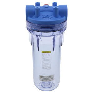 Pentek 150558 10" 3G Standard Filter Housing Blue/Clear MB w/ PR - 3/4" FPT