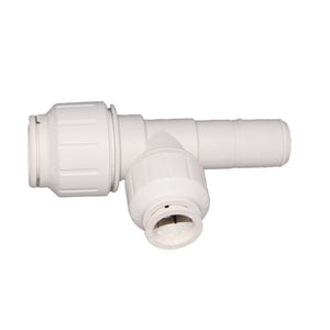 John Guest Stackable Stem Tee - 3/4 CTS x 3/4 CTS Stem x 1/2 CTS Branch