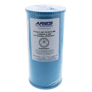 10" x 4-1/2" Coconut Shell GAC + 2.0 lbs KDF85