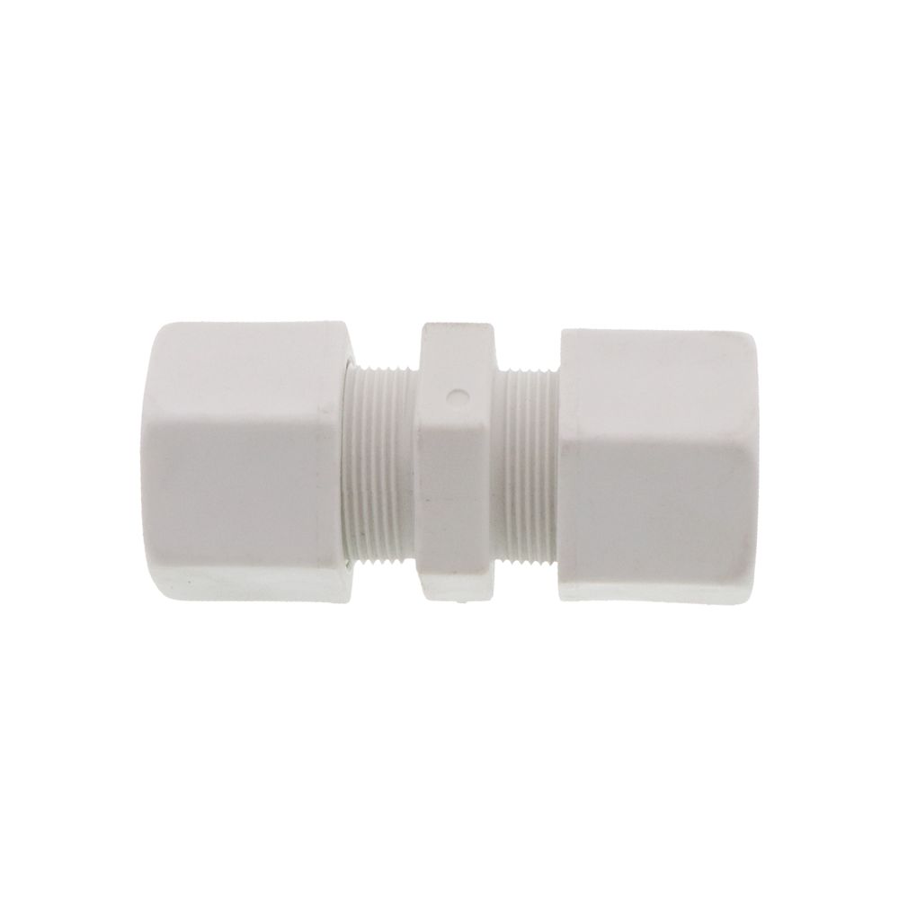 JACO 15-12-P-PG Polypropylene Union Connector 3/4 OD Tube x 3/4 OD Tube