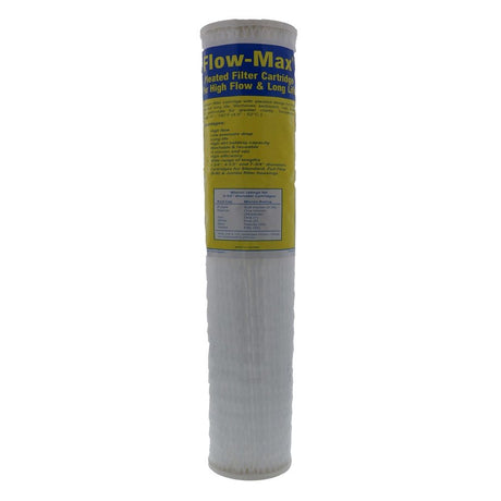 19-1/2" x 2-3/4" Flow-Max Pleated Poly - 5 mic