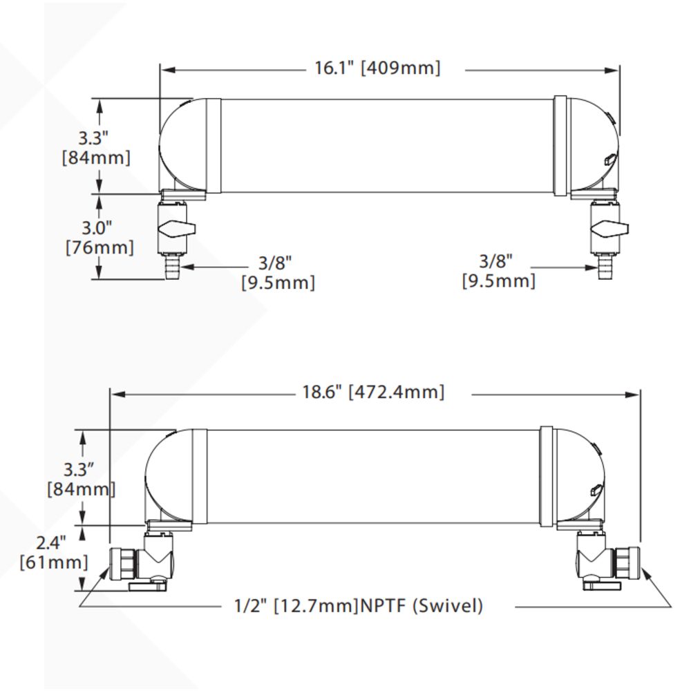 SHURflo LVPO-F2 5.0 mic Inline Carbon Block and Starter Kit w/ Sediment + Scale control