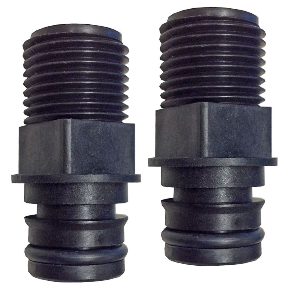 3/4 Quad Port x 1/2" NPT Straight Fittings [Pair]