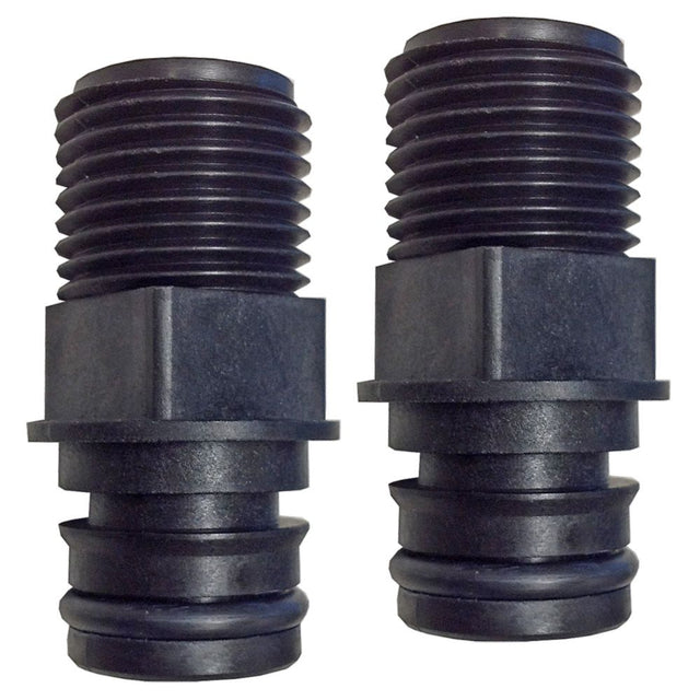 3/4 Quad Port x 1/2" NPT Straight Fittings [Pair]